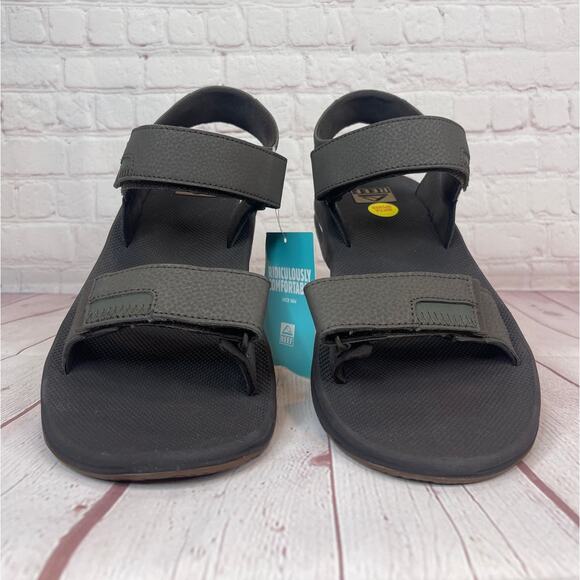 Reef Fanning Baja Brown Gum With Bottle Opener Sandals Mens Size 12 - Picture 6 of 11